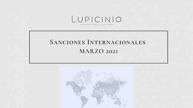 Sanciones Internacionales Marzo 2021