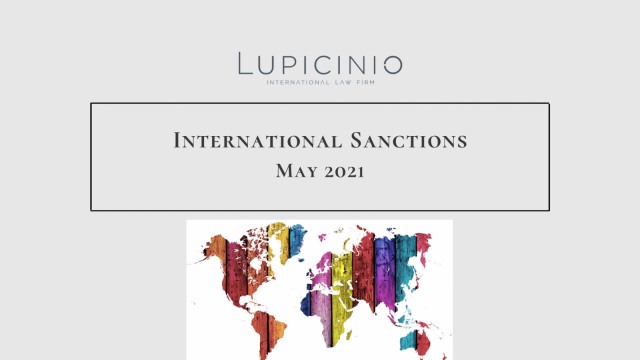 INTERNATIONAL SANCTIONS MAY 2021