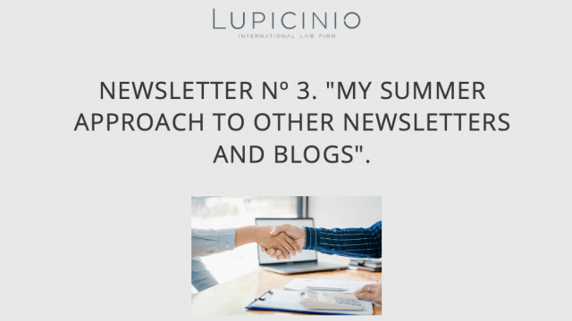 NEWSLETTER Nº 3. “MY SUMMER APPROACH TO OTHER NEWSLETTERS AND BLOGS.”