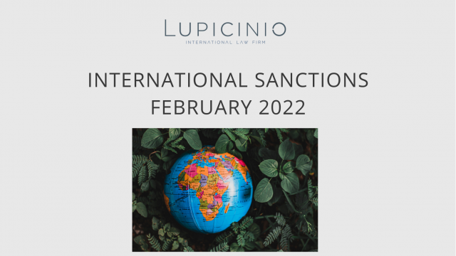 INTERNATIONAL SANCTIONS FEBRUARY 2022